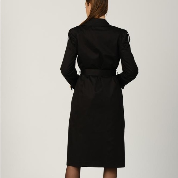 🖤Black Fashion Trench Coat - Picture 4 of 5